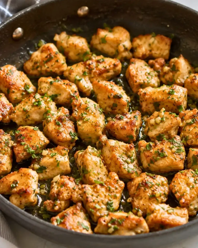Garlic Butter Chicken Bites (15-Minute Recipe!)