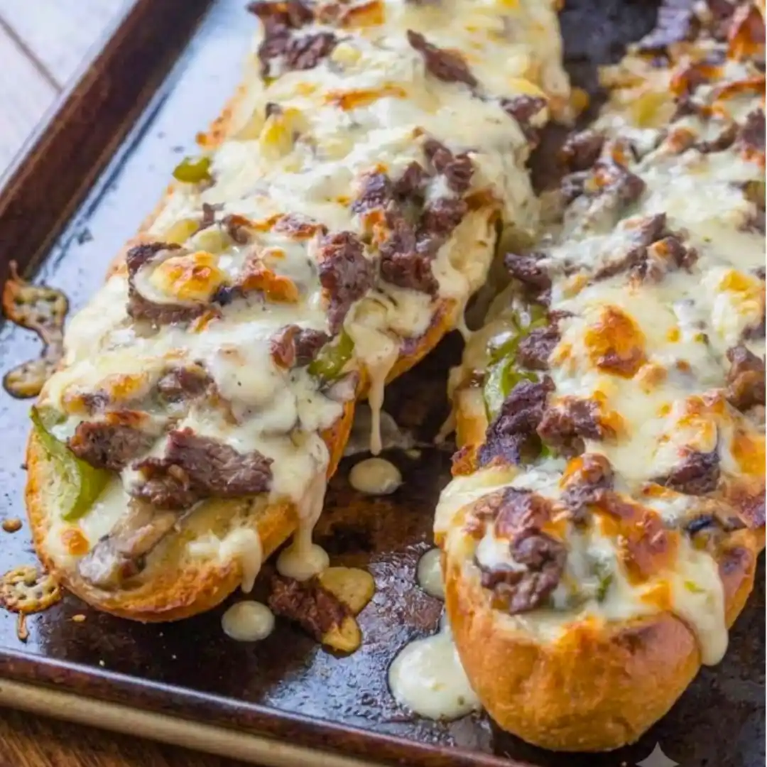 Philly Cheesesteak Cheesy Bread Recipe