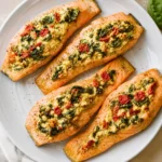 Stuffed Salmon With Spinach & Feta is the ultimate weeknight dinner solution for busy households craving a restaurant-quality meal.