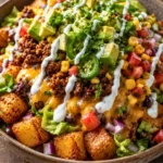 30 Minutes Loaded Potato Taco Bowl Recipe