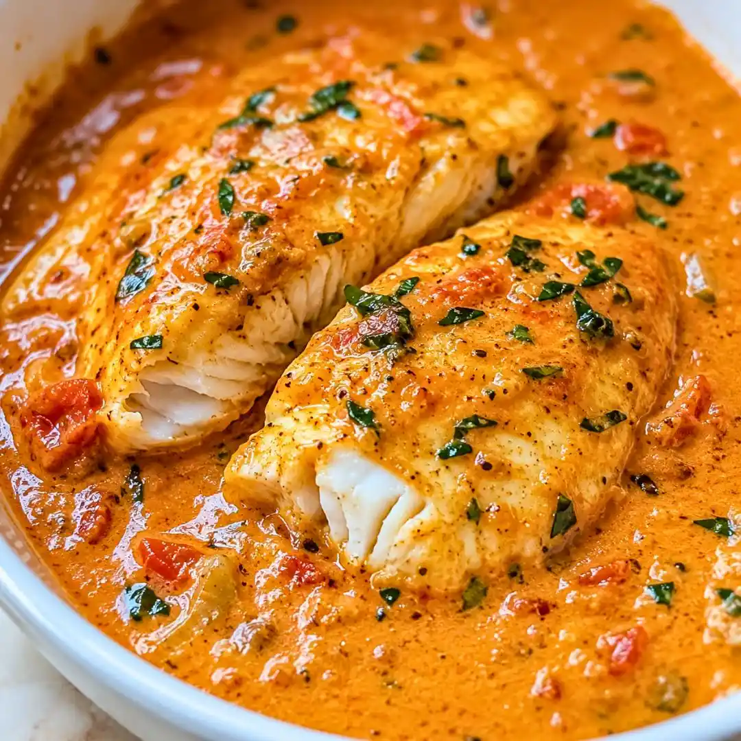Quick Tilapia in Roasted Pepper Sauce