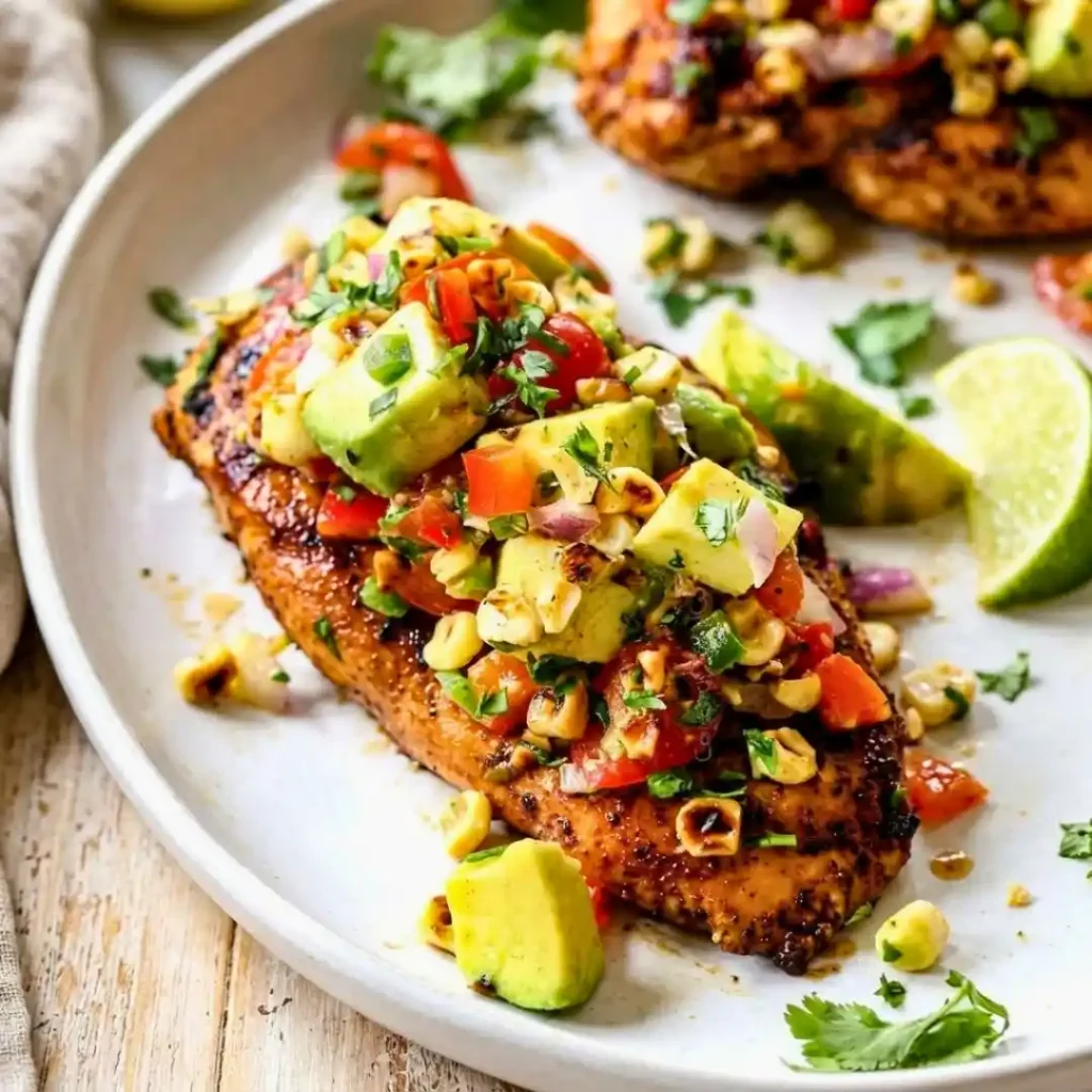 HEALTHY FIESTA LIME CHICKEN WITH AVOCADO
