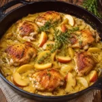 Easy French Apple Cider Chicken (Chicken Normandy)