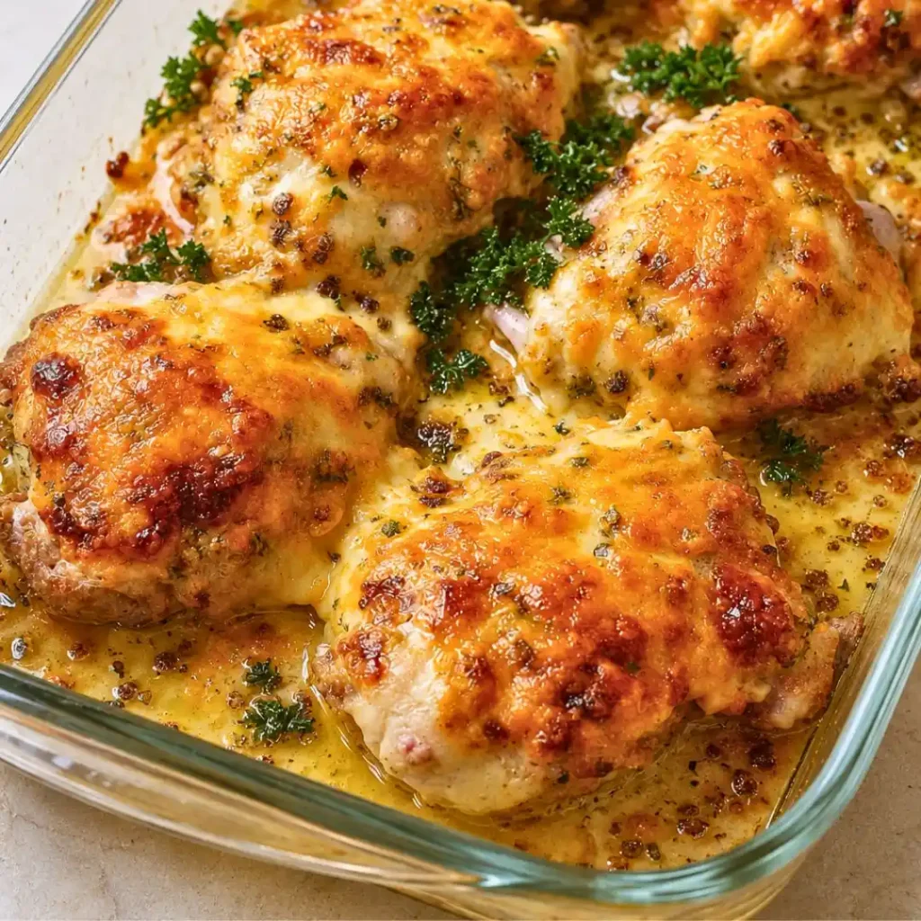 Keto Baked Cheesy Ranch Chicken Thighs Recipe