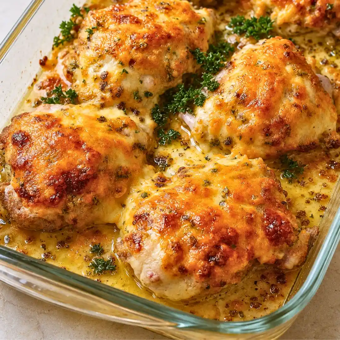 Keto Baked Cheesy Ranch Chicken Thighs Recipe