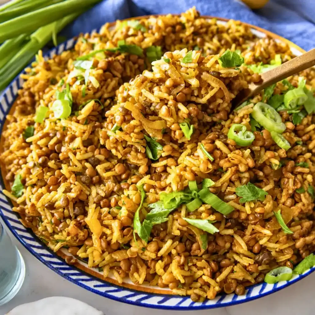 Easy Mediterranean Lentils And Rice (Healthy in 30 Minutes)