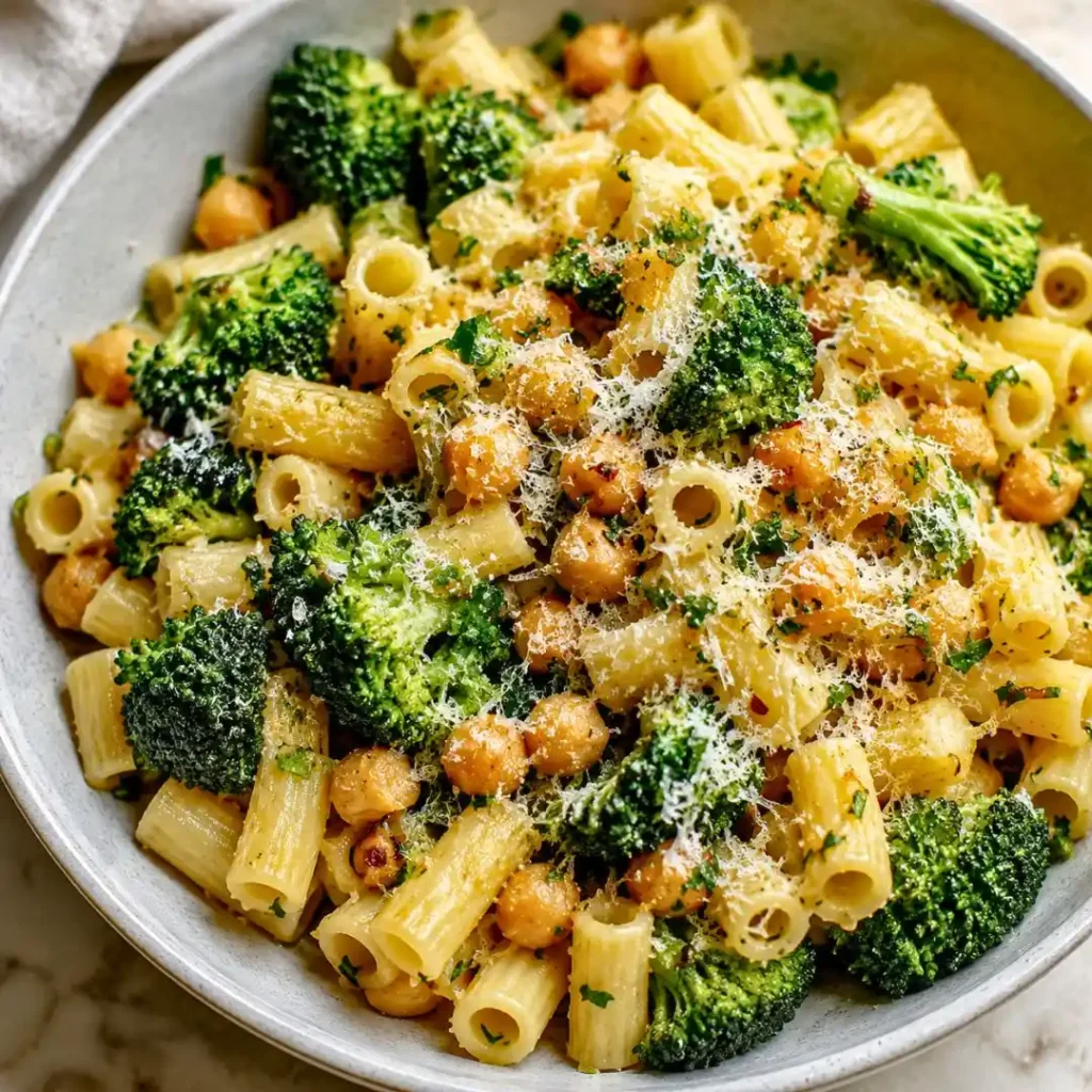 Broccoli Chickpea Pasta: Easy Healthy Lunch Recipe