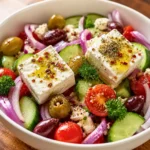 Mediterranean Greek Salad with Feta & Olives