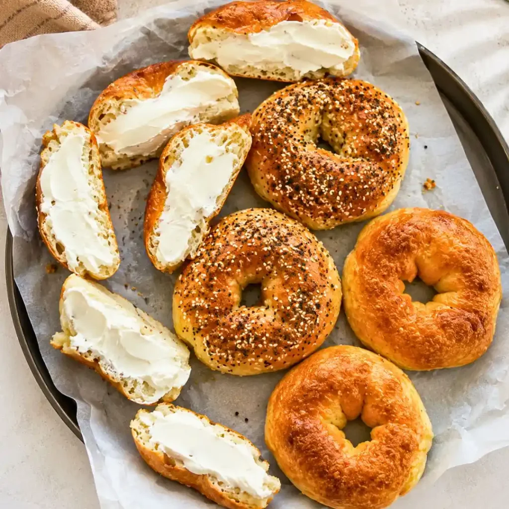 High-Protein Cottage Cheese Bagels with Only 3 Ingredients