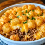 Tater Tot Casserole with Ground Beef