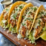 Smash Chicken Caesar Tacos