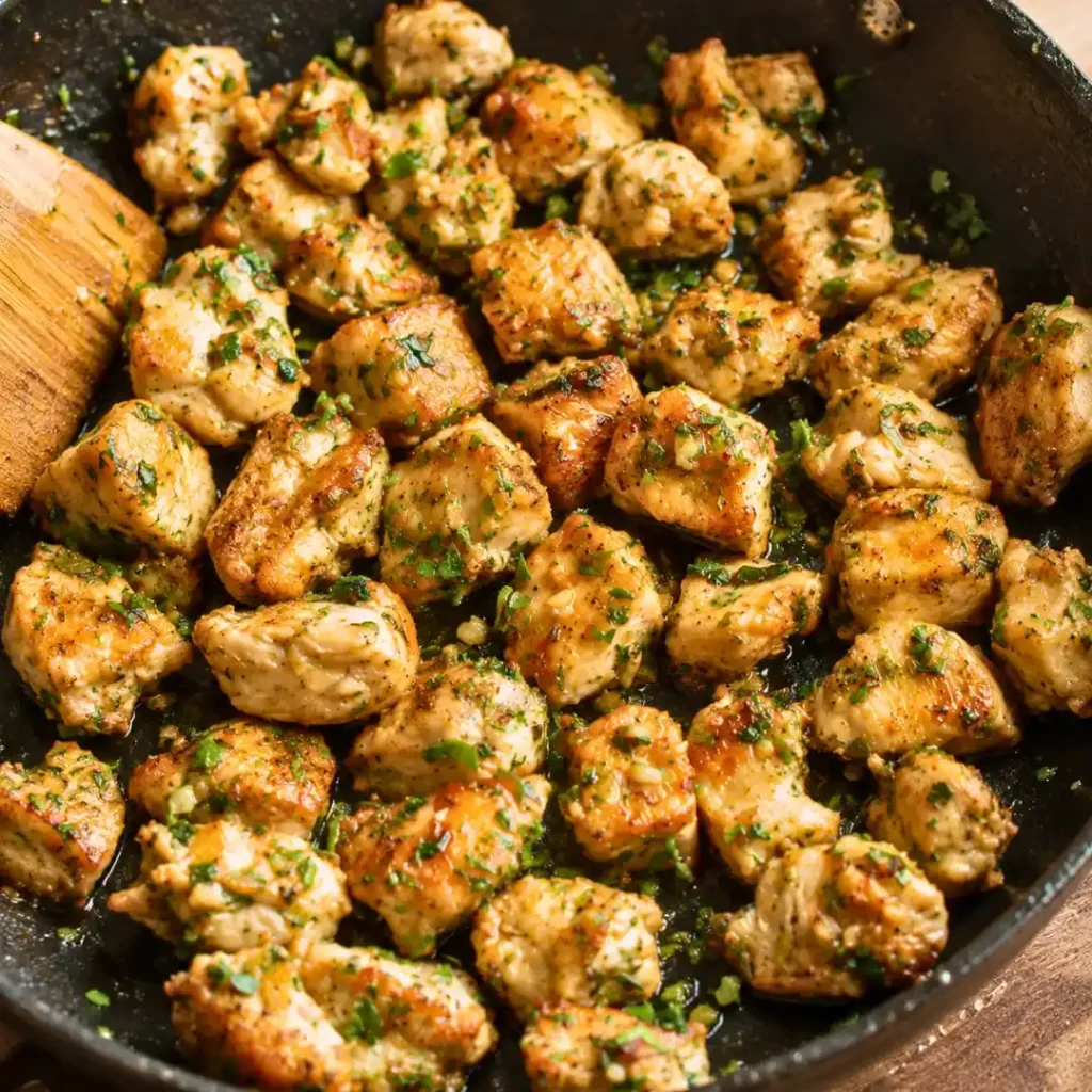 Garlic Butter Chicken Bites (15-Minute Recipe!)